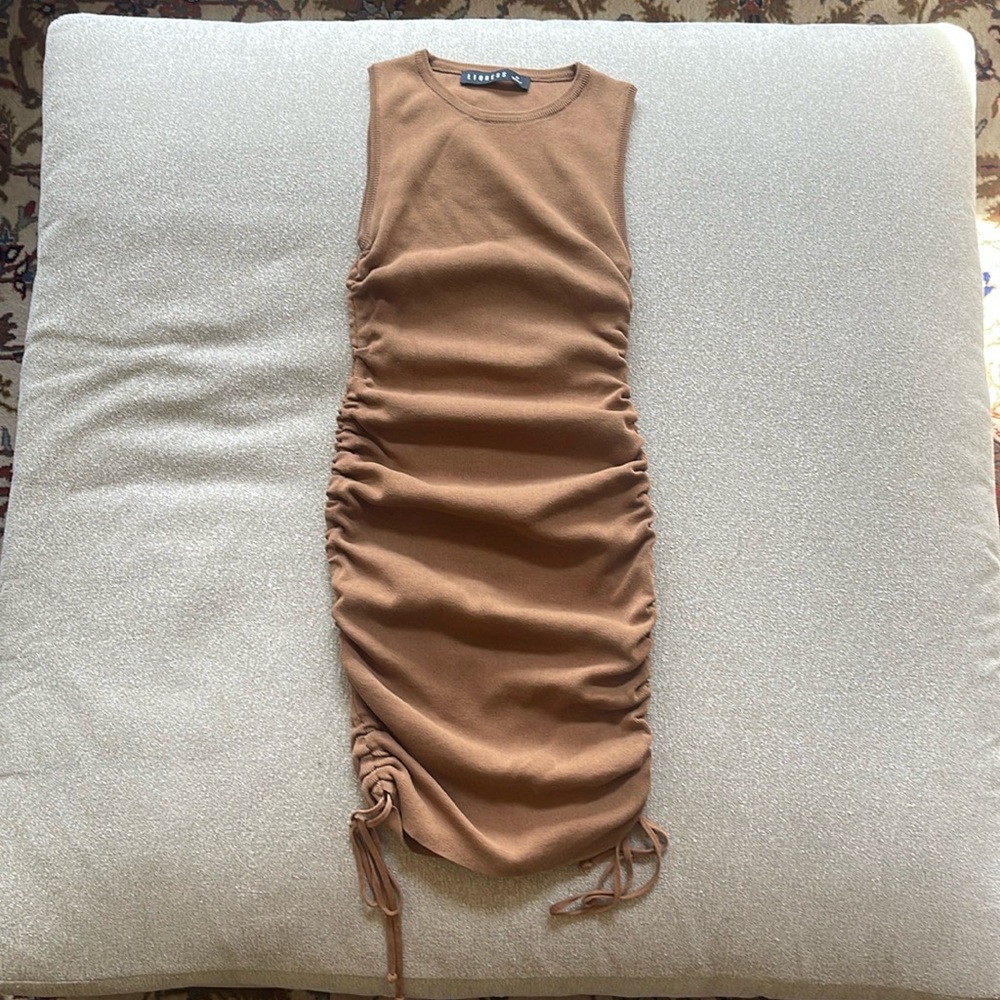 Lioness, brown mini dress, brown, size M